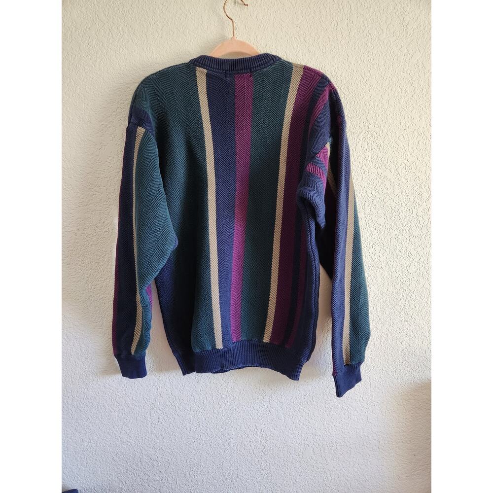 Y2k Men's Gear Retro Knit Sweater Lg - Picture 2 of 8